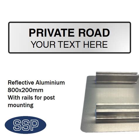 Create Your Own Private Road Sign Reflective Aluminium