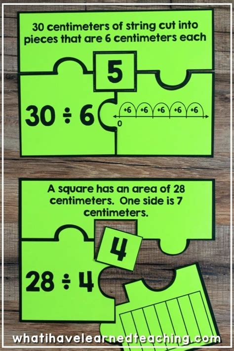 Number Puzzles For Third Grade Math Stations Third Grade Math