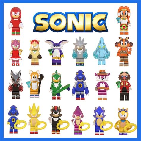 Lego Compatible Sonic The Hedgehog Minifigures T Bundle Toy Etsy Uk