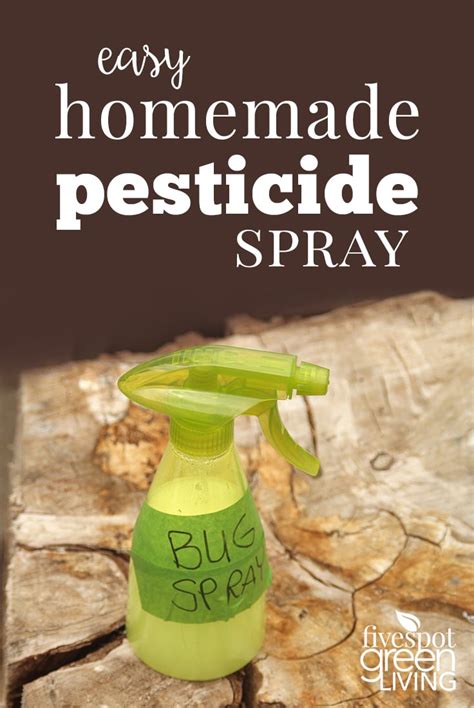 How To Make Your Own Homemade Pesticide Spray Five Spot Green Living