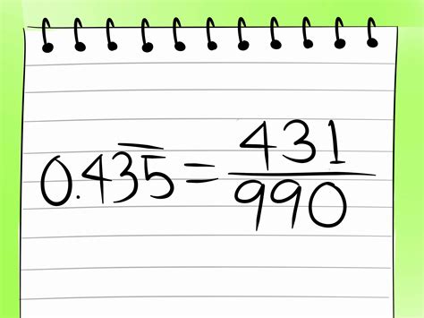 Converting Repeating Decimals To Fractions Worksheet