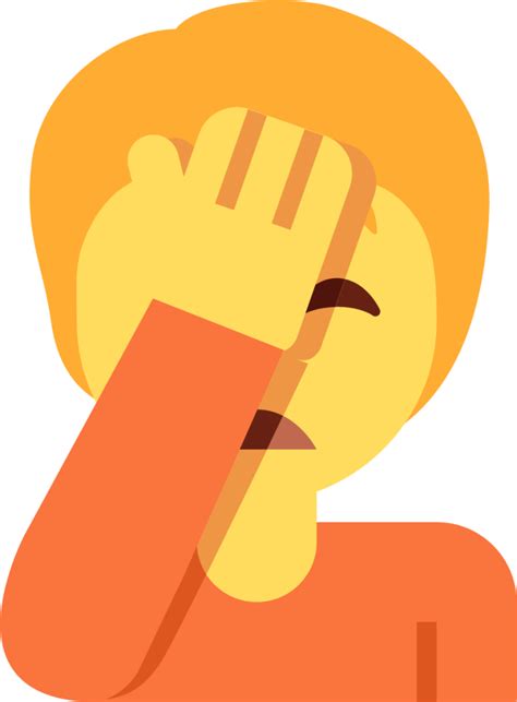 Face Palm Emoji Download For Free Iconduck