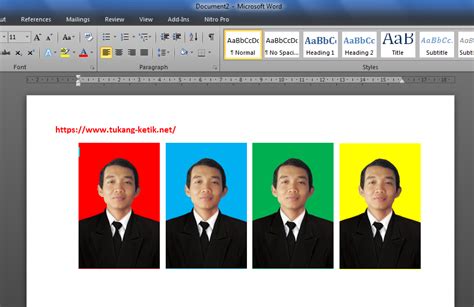 Cara Mudah Mengganti Background Foto Formal Dengan Ms Word Tukangketik
