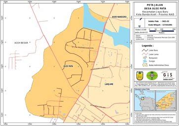 Peta Hasil Survey Jalan Dan Sarana Pariwisata Desa Ulee Lheu Katalog