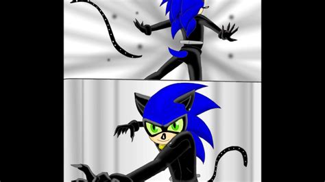 Sonic Transforming To Cat Noir Comic Colored Youtube