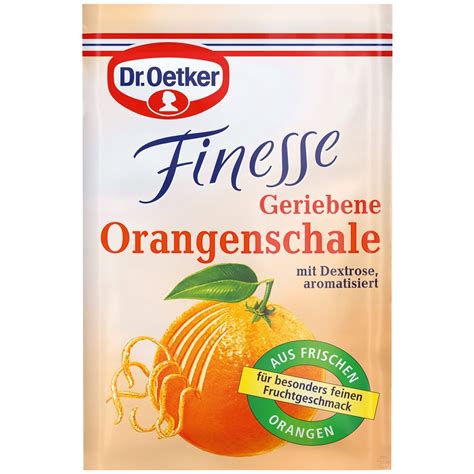 Dr Oetker Finesse Grated Orange Peel 3 Pack