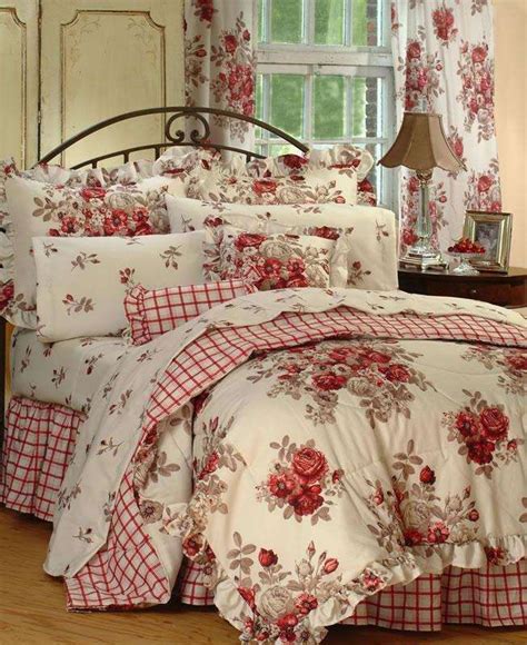 Victorian Rose Comforter Sets Roses Bedding Sets Kimlor Sarah S Rose Floral And Stripes