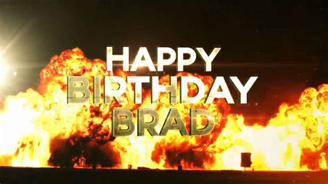 Happy Birthday Brad Youtube