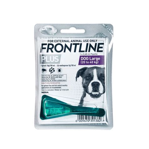 Frontline Plus Dog Tick And Flea 20 40kg Large Singles Absolute Pets