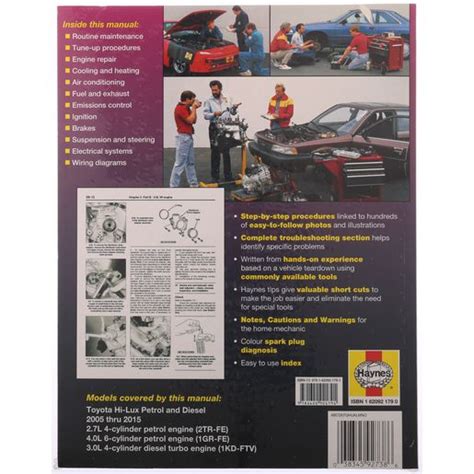 Repair Manuals And Literature Toyota Hilux Repair Manual Haynes Manual