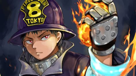 Fire Force Shinra Kusakabe With Firesoldier Hat Hd Anime Wallpapers Hd Wallpapers Id 44533
