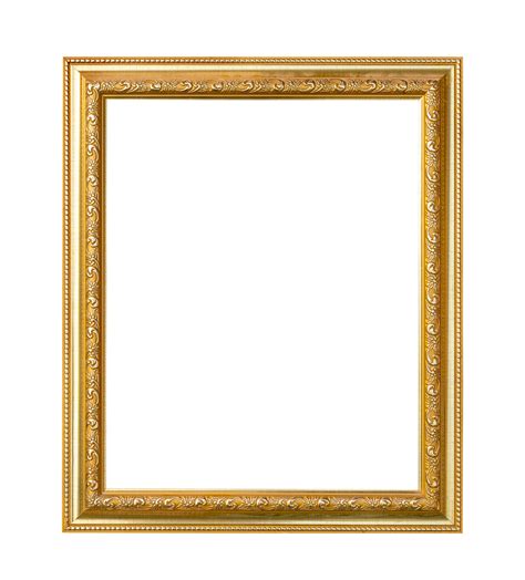 Golden Frame Vintage Style For Photo Or Painting Isolated On