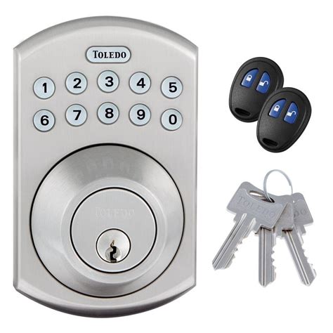 Toledo Fine Locks Electronic Stainless Steel Deadbolt With Remote