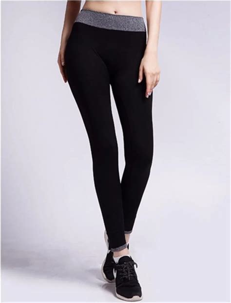 tf2434 new fashion leggings comfortable black gray women leggings high waist elastic fitness