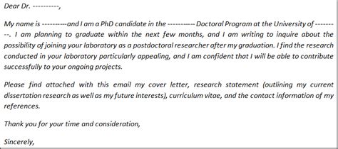 Read the ad and consider writing a cover letter for it. Postdoc Cover Letter Email - Cover Letter Example