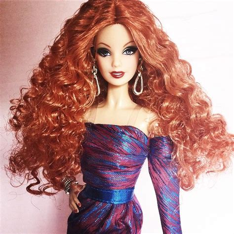 City Shine Redhead Barbie Redhead Fashion Barbie Summer Face Mold