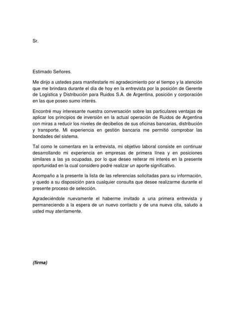 Carta De Agradecimiento Laboral A Una Empresa Compartir Carta