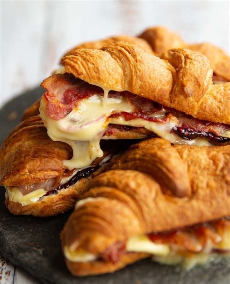 These Croissants Are Filled With Brie A Quick Homemade Blackberry Jam