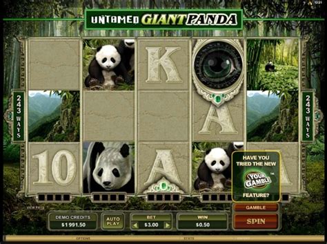Untamed Giant Panda Free Demo Play Slot Machine Online By Microgaming