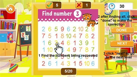 🕹️ Play Find The Number Game Free Online Number Recognition 1 10 Math
