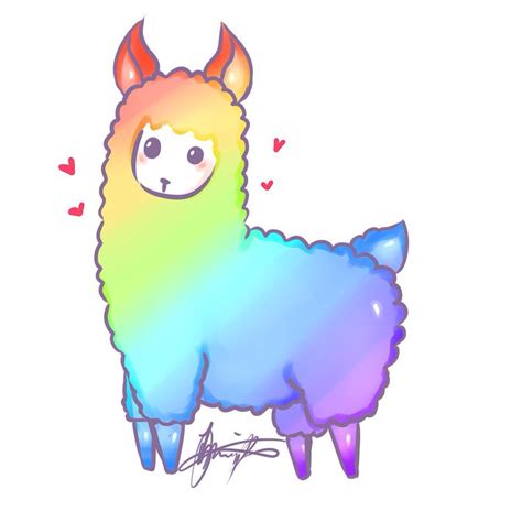 Lets Get Rainbow Fied Llama Images Llama Pictures Llama Drawing