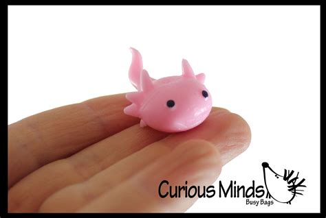 Tiny Axolotl Squishy Cute Sea Creatures Stretchy And Squeezy Toy Fig
