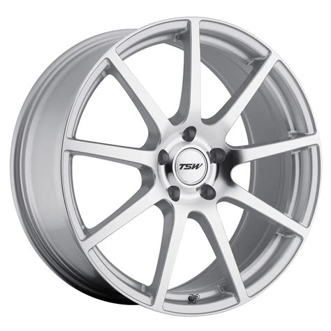 Tsw Wheels Interlagos Silver Wmirror Cut Face Rim Wheel Size 19x105