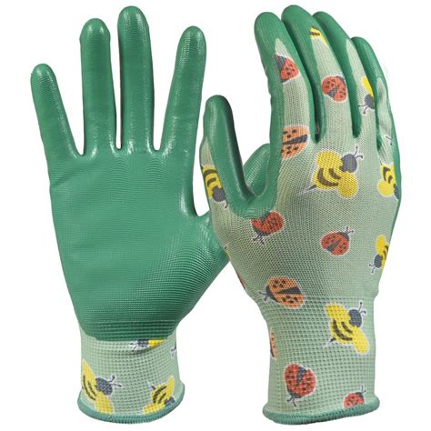 Digz Youth Girls Nitrile Coated Garden Gloves 77886 014 The Home Depot