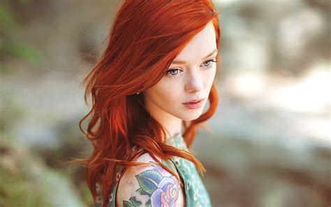 Face Julie Kennedy Lass Suicide Model Redhead Suicide Girls Tattoo Hd Wallpaper
