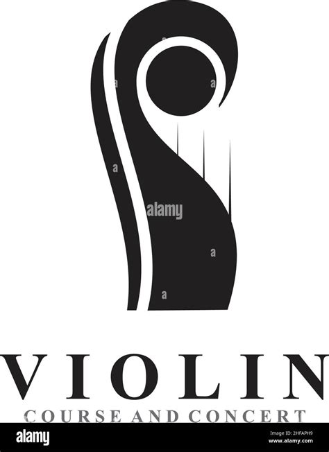 Violin Logo Icon Design Vector Illustration Template Stock Vector Image