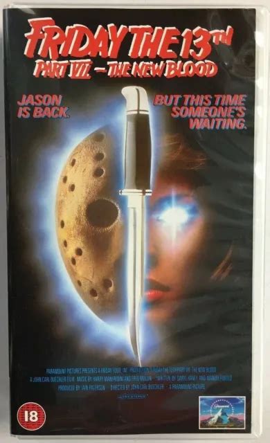 Friday The 13th Part Vii 7 The New Blood Vhs Pal 1989 Release Video