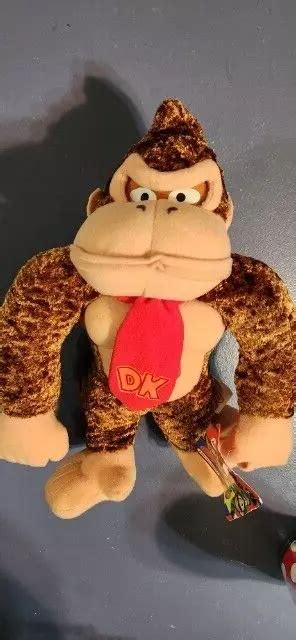 Donkey Kong Dk Plush Stuffed 9 Inch Animal Plush Kellytoy 2003 Nintendo