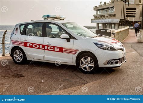 Ar Of Monaco Police Patrol In Monte Carlo Monaco Editorial Photography