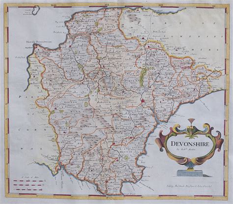 Devon Devonshire Michael Jennings Antique Maps And Prints