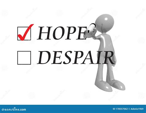 Hope Despair With Man Stock Illustration Illustration Of Hope 178557062