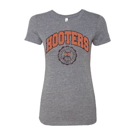 Ladies Hooters University T Shirt Hooters Online Store