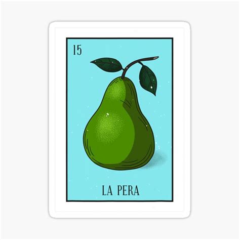 la pera lottery card t the pear card mexican lottery sticker for sale by adorabletomato3