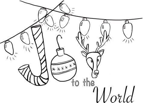 Joy To The World Coloring Pages