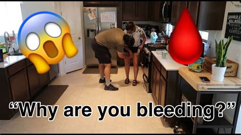 Period Prank On Boyfriend Cute Reaction Youtube