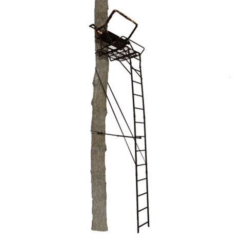 Muddy Partner 17 Foot Tall Adjustable 2 Person Hunting Deer Ladder Tree