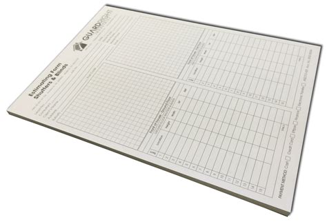 Estimating Forms Pads Note Pad Printing Design And Print Sydney