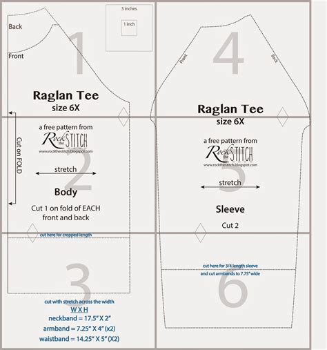 Rock The Stitch Free Raglan Tee Pattern