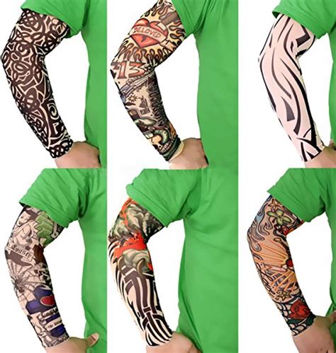 Temporary Tattoo Sleeves Set Akstore Arts Temporary Fake Slip On Tattoo Arm Sleeves Kit