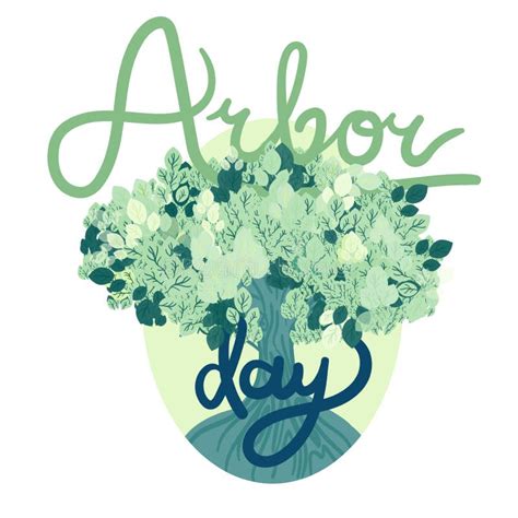 Arbor Day Greeting Stock Illustration Illustration Of Arbor 90279408