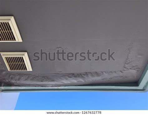 Swelling Ceiling Leak Roof Top Damaged Stock Photo 1267632778