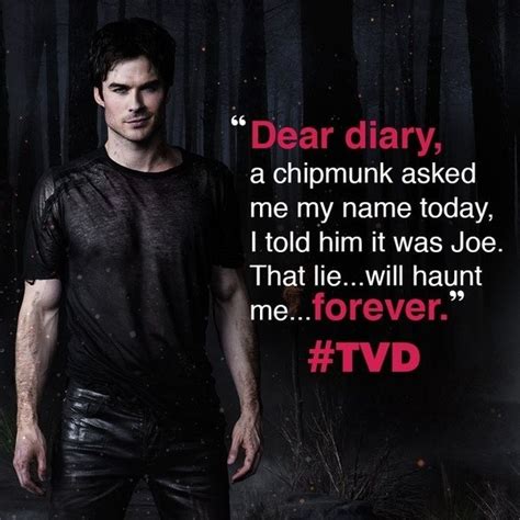 Damon salvatore is one of the two main male protagonists of the vampire diaries. Which are the best quotes by Damon Salvatore in The Vampires Diaries series? - Quora