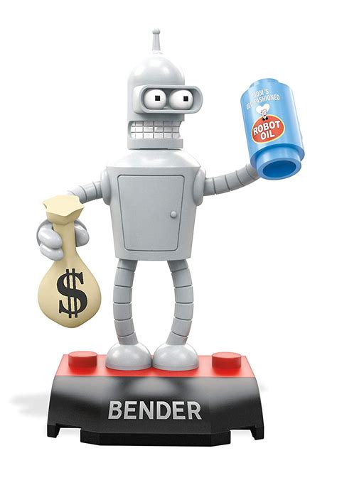 Heroes Futurama Bender Robot Building Block Figure Highly Collectible