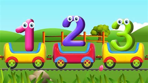 Numbers Song For Children Learn To Count With Numbers Train Youtube