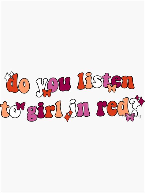 girl in red lesbian sticker for sale by tiredninny redbubble