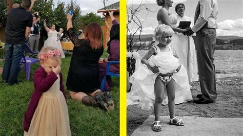 Funny And Cute Pictures Of Kids At Weddings Youtube